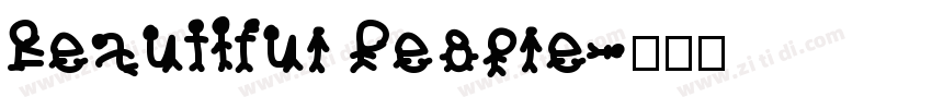 Beautiful People字体转换